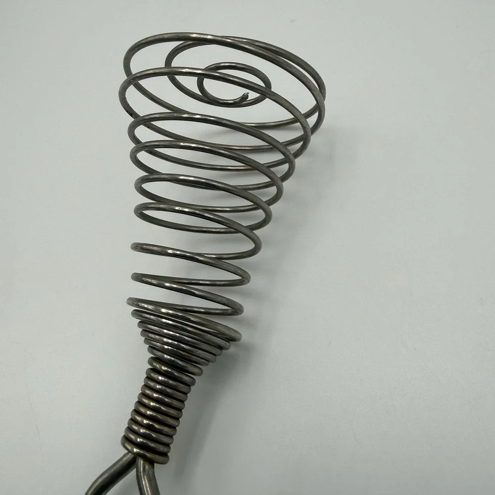 Vintage Stainless Steel Spiral Wire‎ Egg Whisk 9